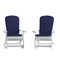 Flash Furniture White Adirondack Rockers - Blue Cushions, 2PK 2-JJ-C14705-CSNBL-WH-GG - alternate 6